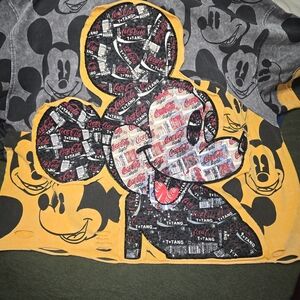 Coca-Cola x Mickey Mouse Patchwork Tee - Yellow, Black, Red